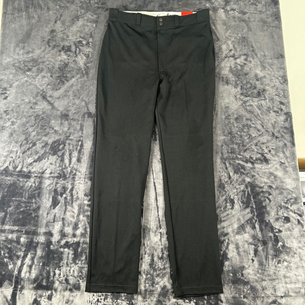 Rawlings Baseball Pants Adult Large‎ Black Pro-Dri ACABP31SR Straight Leg
